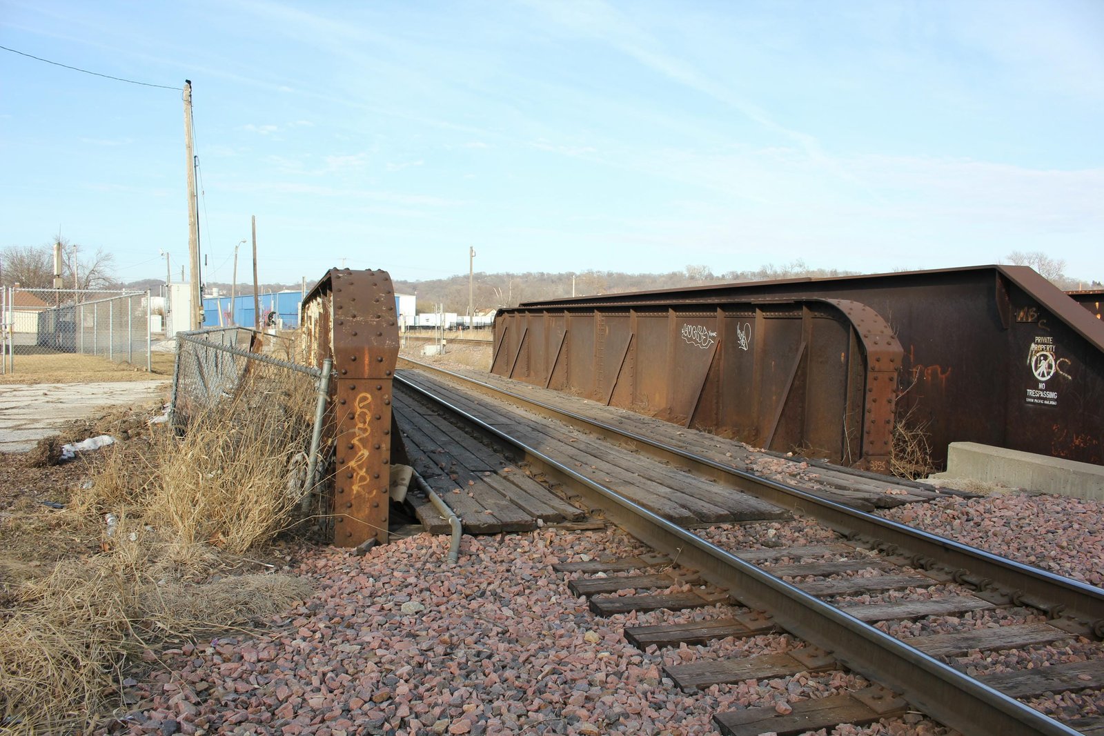 Looking north